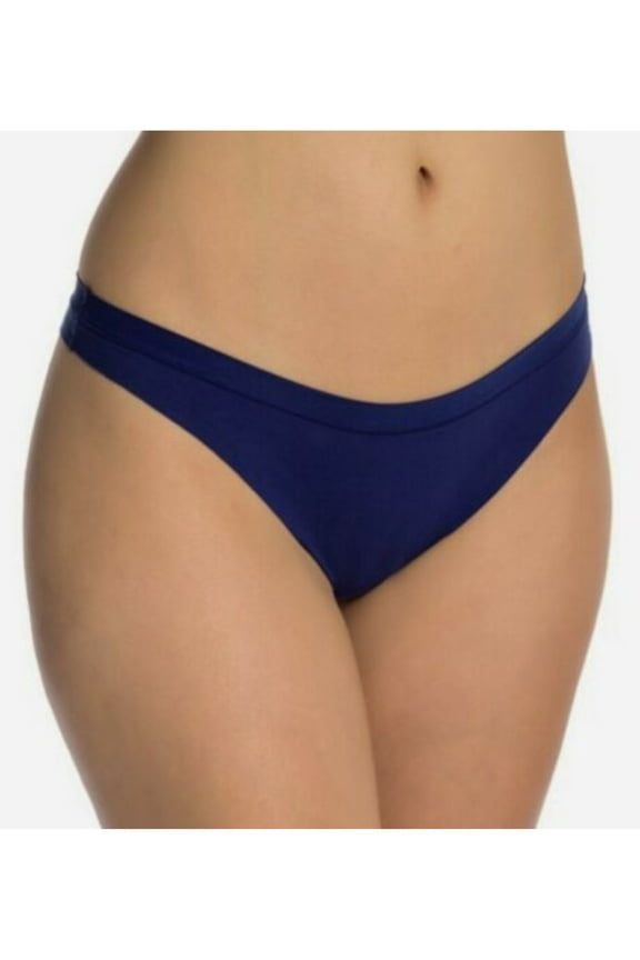 Intimates Blue No Panty Line Solid Everyday Thong Size: XL