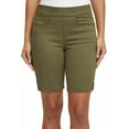 thumbnail image 1 of DKNY Jeans Ladies' Pull On Bermuda Short (Olive, X-Small), 1 of 6