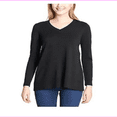 thumbnail image 1 of DKNY Jeans Ladies' V-Neck Sweater XL/Black, 1 of 2
