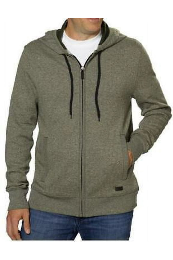 Jeans Men's Full Zip Hooded Marled Sweatshirt