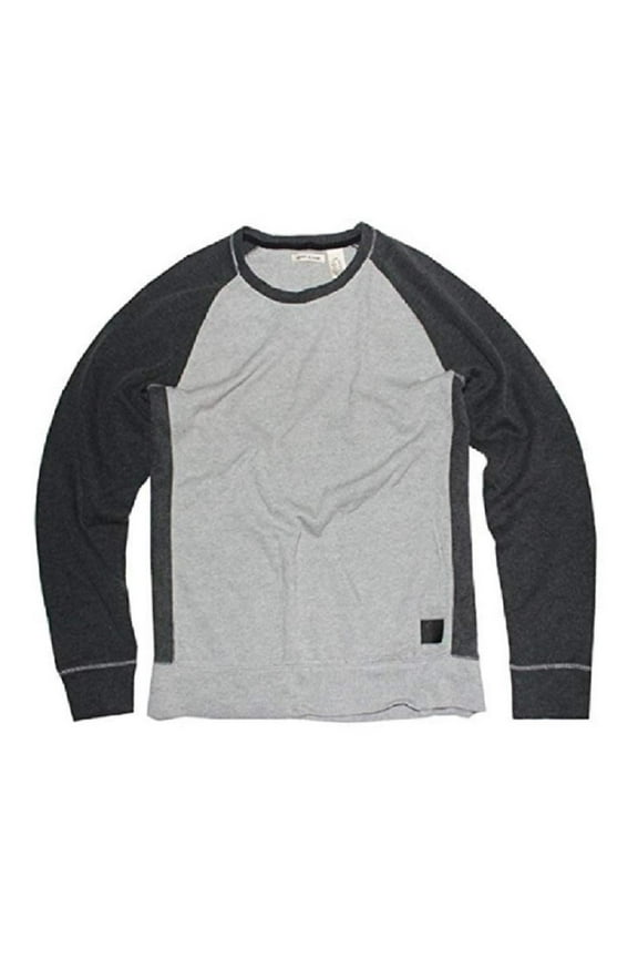 Jeans Men's Sweater Color Block Pullover - Grey (XL)