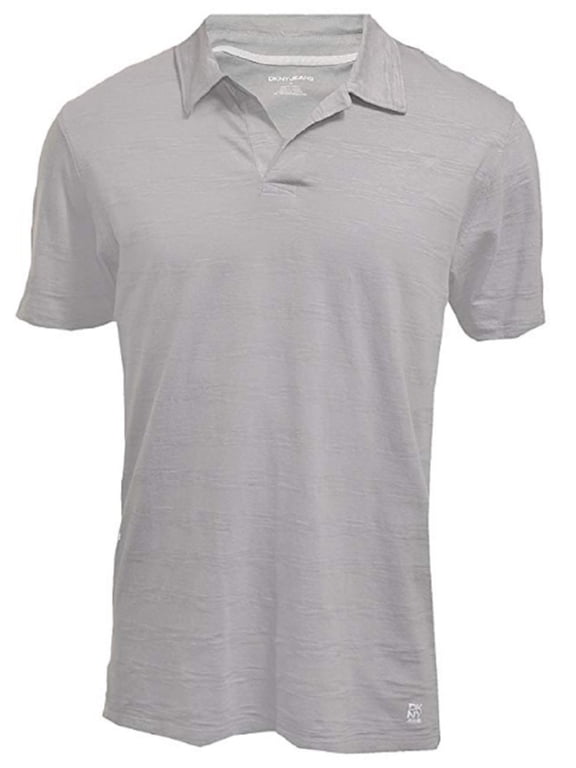 Jeans Mens Short Sleeve Polo Shirt - Gray (Large)