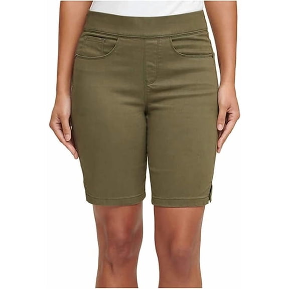 DKNY Jeans Women's Comfort Stretch Pull-On Bermuda Short