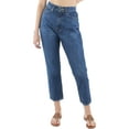 thumbnail image 1 of DKNY Jeans Womens Foundation Dark Wash Denim Comfort Fit Ankle Jeans, 1 of 2