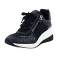 thumbnail image 1 of DKNY Kaden Women's Fashion Sneakers Black/Dark Gunmetal Size 9 M, 1 of 8