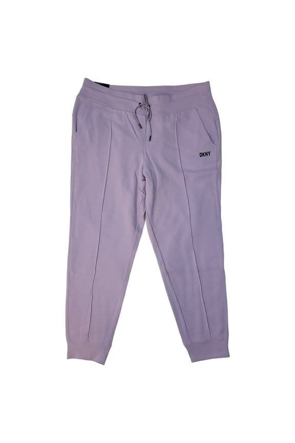 Ladies Plush Cotton Warm Cozy Fleece Draw String Jogger (Lavender, XXL)