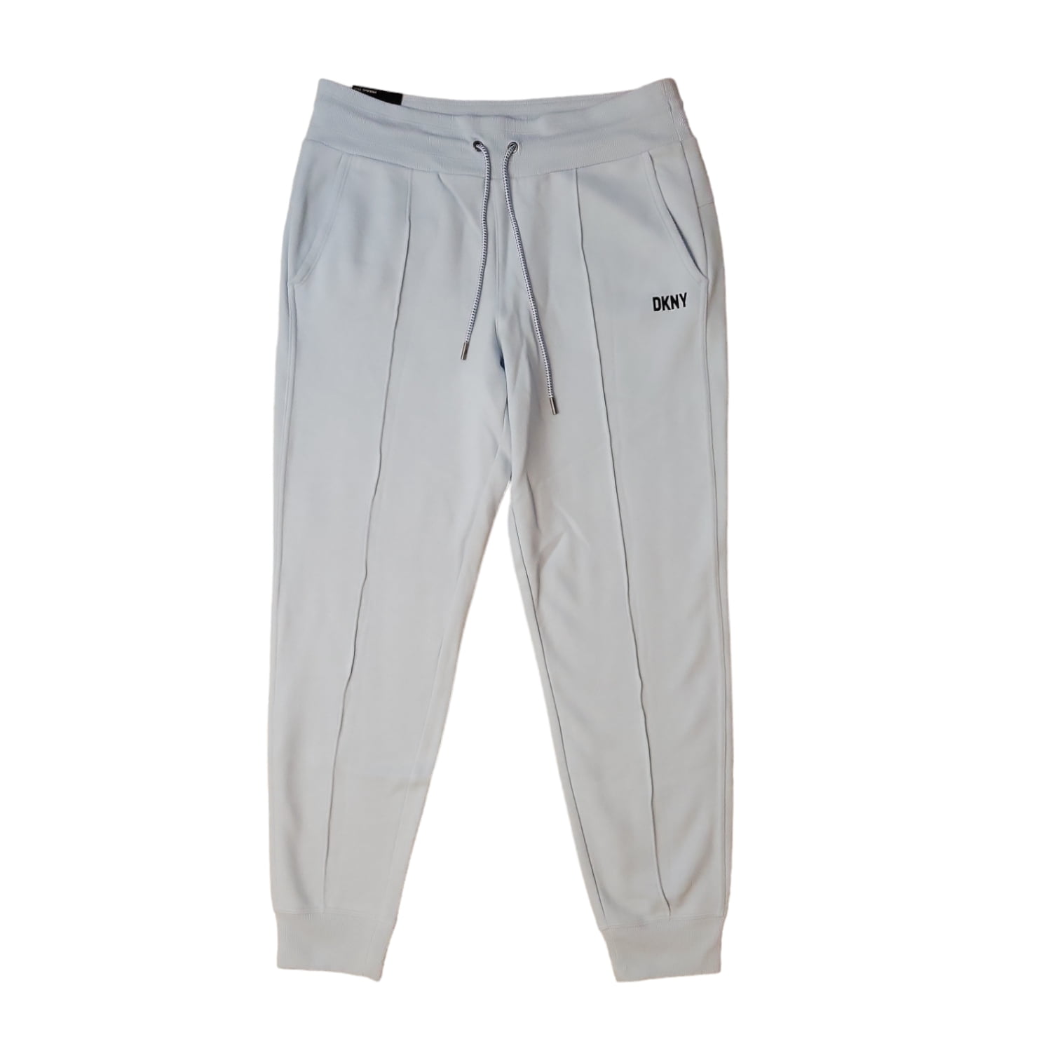 DKNY Ladies Plush Cotton Warm Cozy Fleece Draw String Jogger (Skyway, S ...