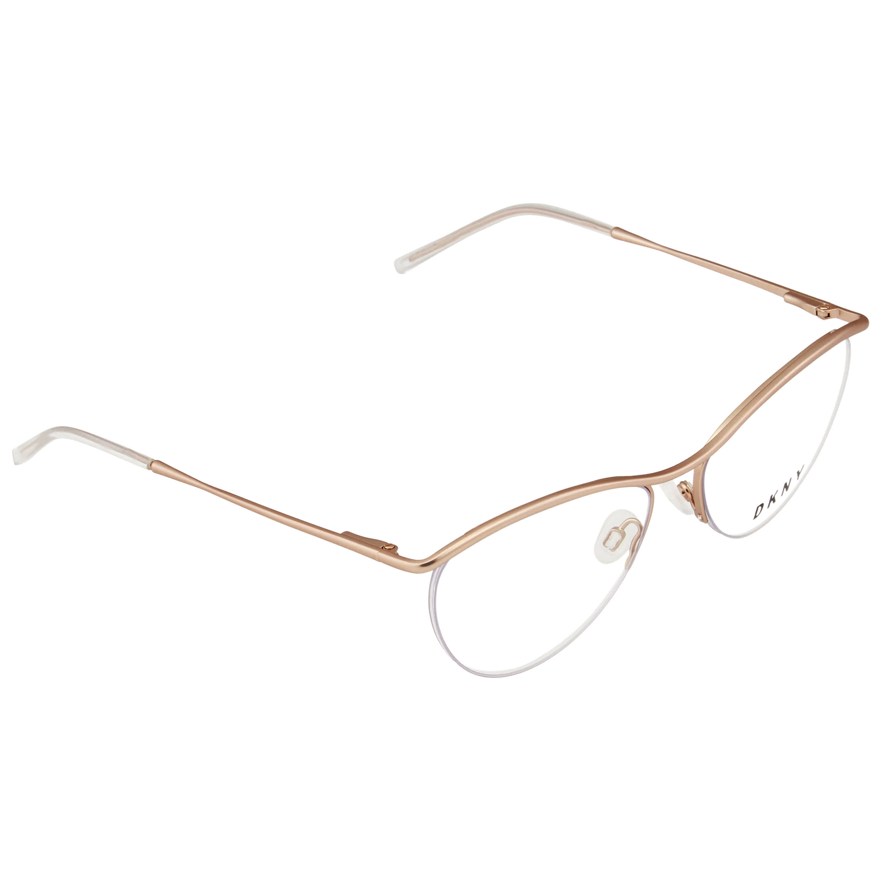 DKNY Ladies Rose Gold Tone Cat Eye Eyeglass Frames DK101577053