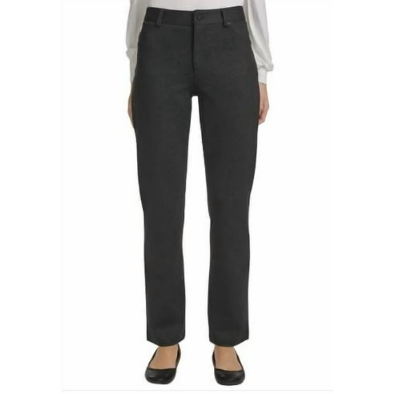 DKNY Ladies' Straight Leg Ponte Pants, Charcoal Medium