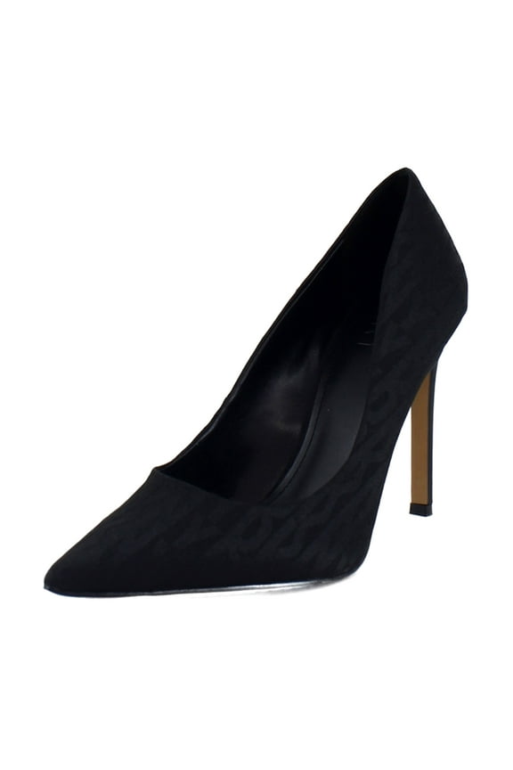 Mabi-High Pump Women's Heels Black/Black Combo Size 8.5 M