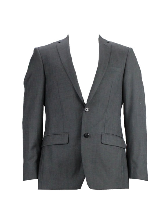 Men's Charcoal Slim Fit Jacket 38R