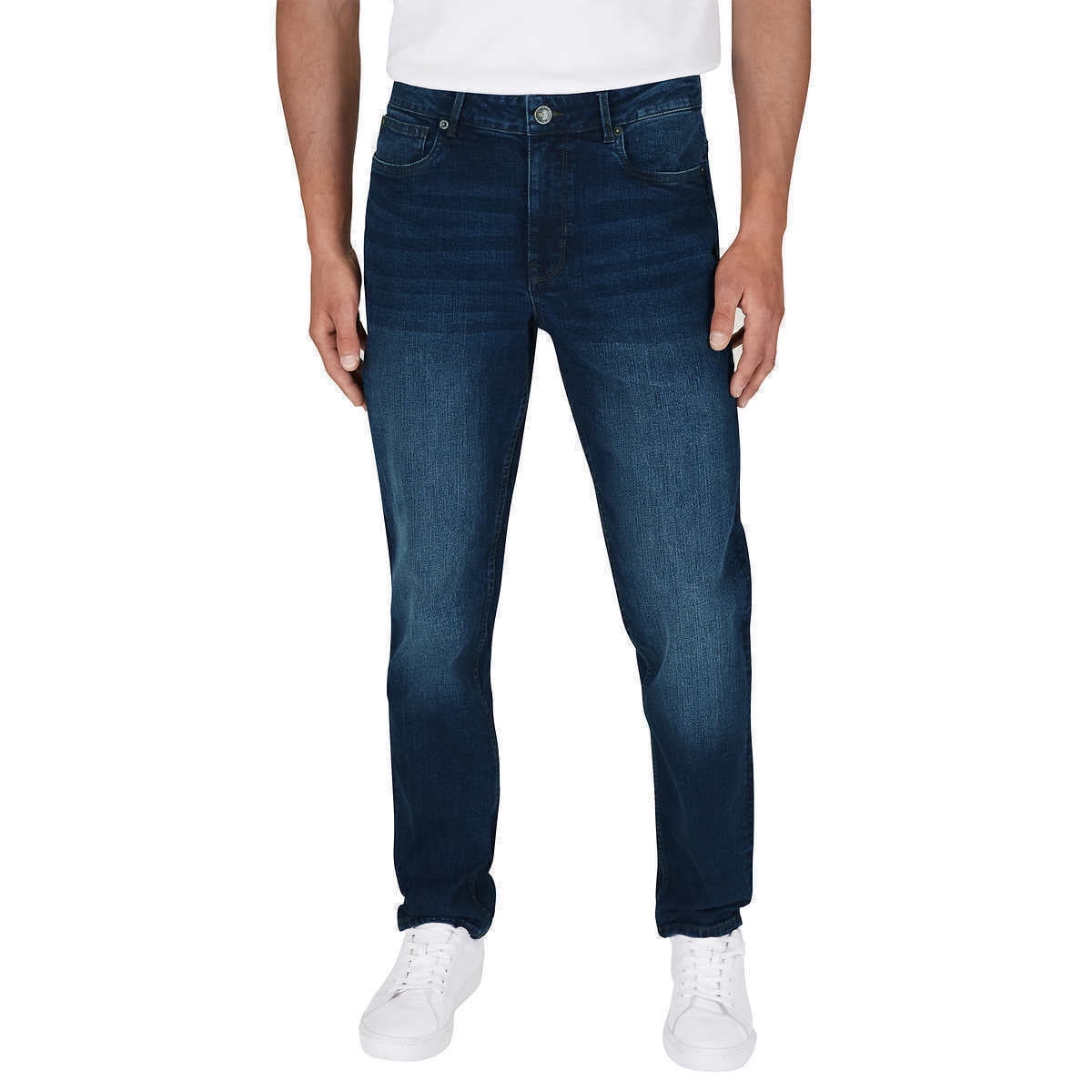 DKNY Men's Duane Straight Fit Jeans (Blue Jeans, 34W x 30L) - Walmart.com