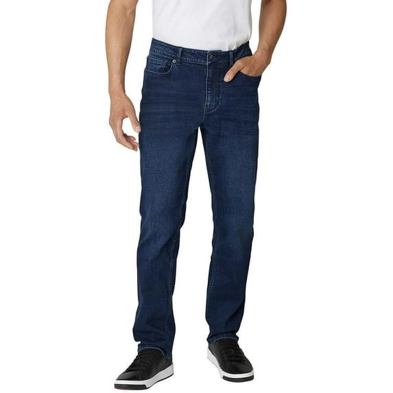 DKNY Men's Duane Straight Fit Jeans (Canal Wash, 38Wx32L)