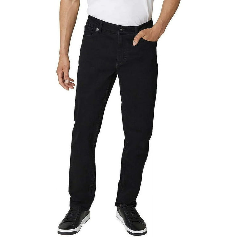 DKNY Men's Jeans Duane Black Rinse 38x34 Stretch Fabric Straight