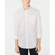 DKNY Men’s Regular-Fit Floral Ditsy-Print Shirts, Light Pink, XX-Large