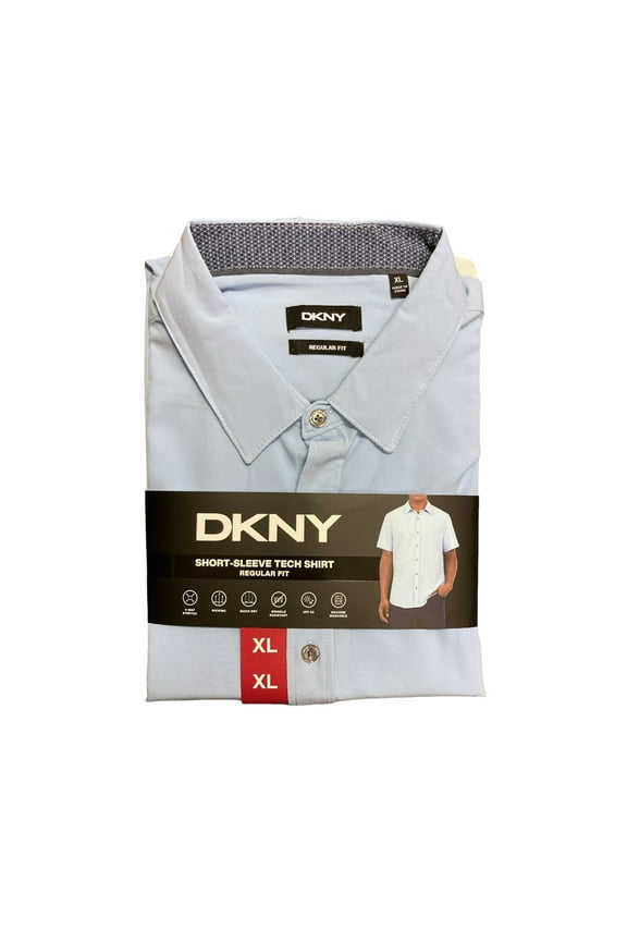 Men's Short Sleeve Quick Dry Regular Fit Tech Shirt (Cerulean, S)