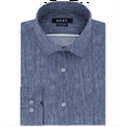 thumbnail image 1 of DKNY Men's Slim Fit Stretch Kaihara Dress Shirt Blue Size 32-33, 1 of 3