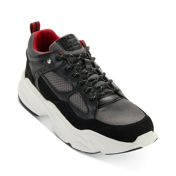 DKNY Men's Steven lace up Sneakers color BLACK 2 sizes B4HP (12)