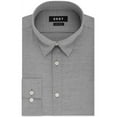 thumbnail image 1 of DKNY Mens Active Stretch Button Up Dress Shirt, Grey, 17" Neck 32"-33" Sleeve, 1 of 1