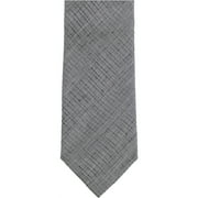 DKNY Mens Distressed Street Self-tied Necktie, Grey, One Size