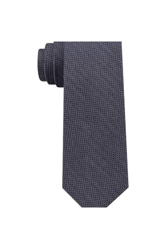 Mens Dot Slim Self-tied Necktie, Blue, One Size