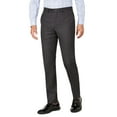 thumbnail image 1 of DKNY Mens Dress Pants 30X30 Windowpane Modern Fit Wool Stretch   Gray 30, 1 of 4