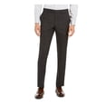 thumbnail image 1 of DKNY Mens Dress Pants 36x32 Modern-Fit Stretch Plaid Wool   Gray 36, 1 of 4