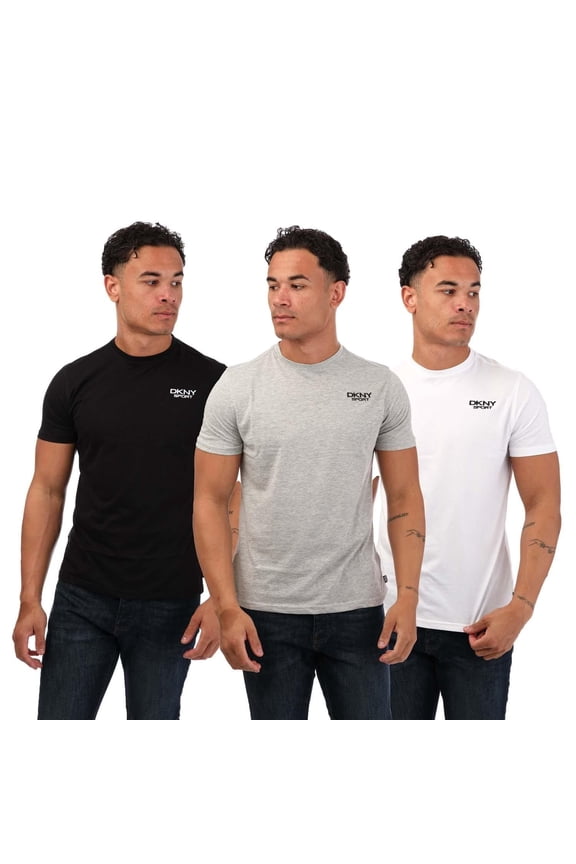 Mens Embroidered Logo T-Shirt (Pack of 3)