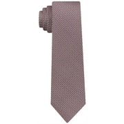 DKNY Mens Frosted Geo Self-tied Necktie, Orange, One Size