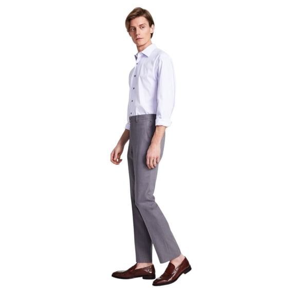 Dkny Mens Modern fit Dress Pants 30 / 30 Grey Solid