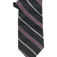 thumbnail image 1 of DKNY Mens Multi-color Stripe Self-tied Necktie, Multicoloured, One Size, 1 of 1
