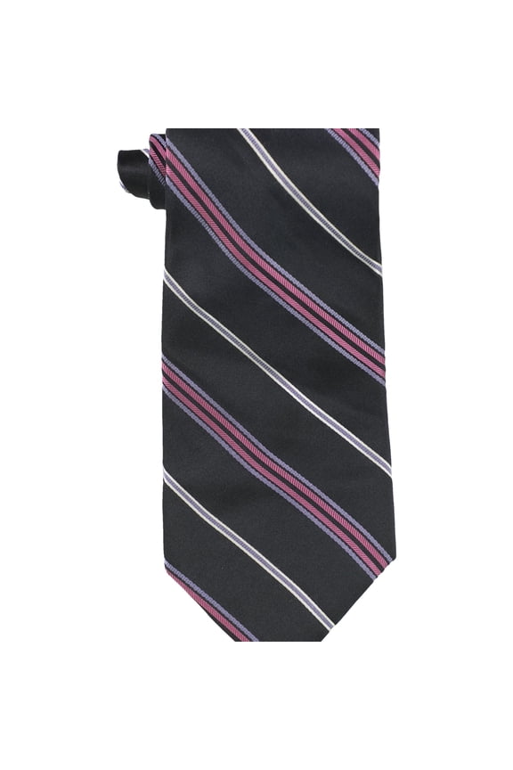 Mens Multi-color Stripe Self-tied Necktie, Multicoloured, One Size