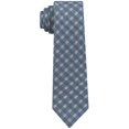 thumbnail image 1 of DKNY Mens Shadow Grid Self-tied Necktie, Green, One Size, 1 of 1