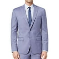 thumbnail image 1 of DKNY Mens Solid Color Two Button Blazer Jacket, Blue, 40 Long, 1 of 1