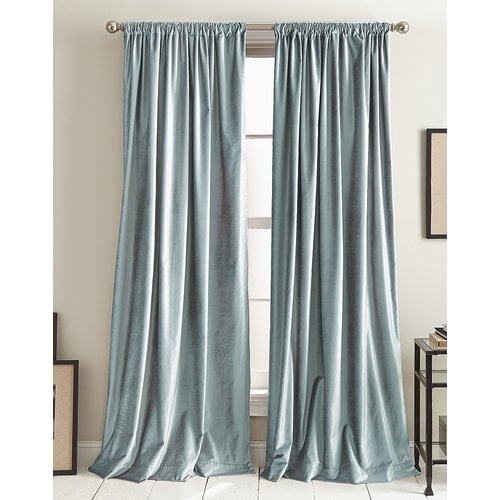 DKNY Modern Knotted Solid Color Blackout Rod Pocket Panel Pair (Set of 2)