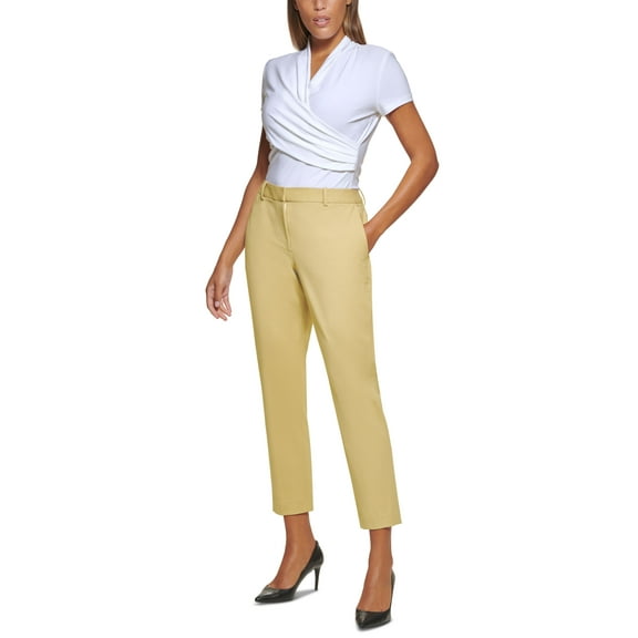 DKNY Petite Essex Mid Rise Pants Dawn 8P