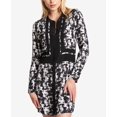 thumbnail image 1 of DKNY Printed Colorblocked Shirtdress Blackwhite XL, 1 of 1