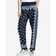 thumbnail image 1 of DKNY Printed Drawstring Pants Womens pants MSRP $129 Blue M, 1 of 1