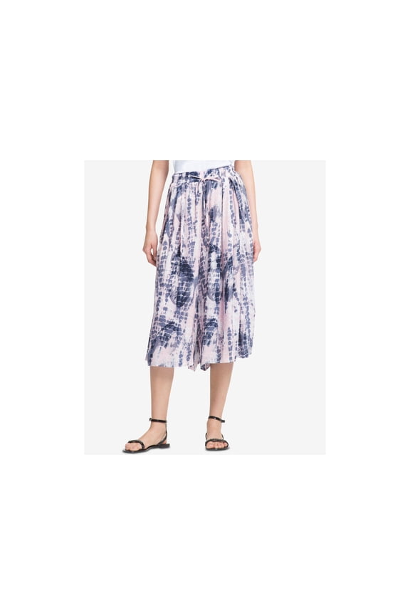 Printed Pull-On Culottes (Rose Combo, Medium)