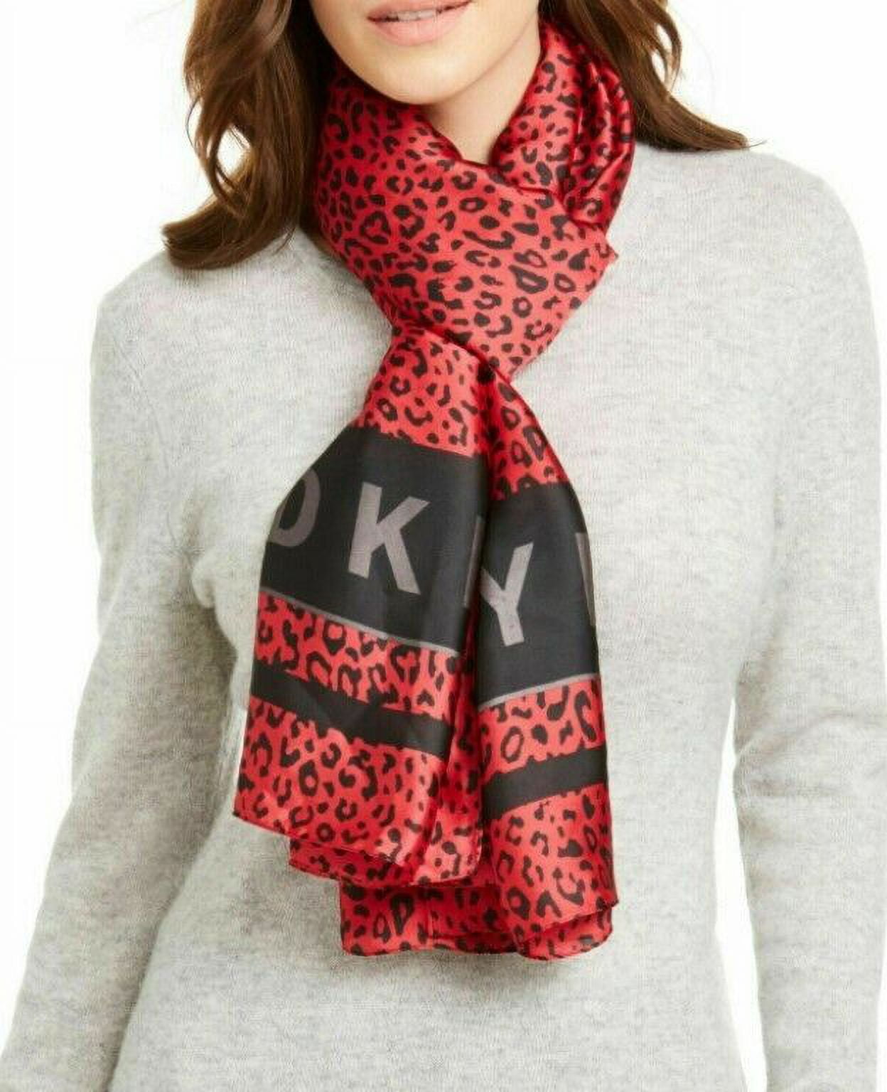 Dkny grey cheap scarf