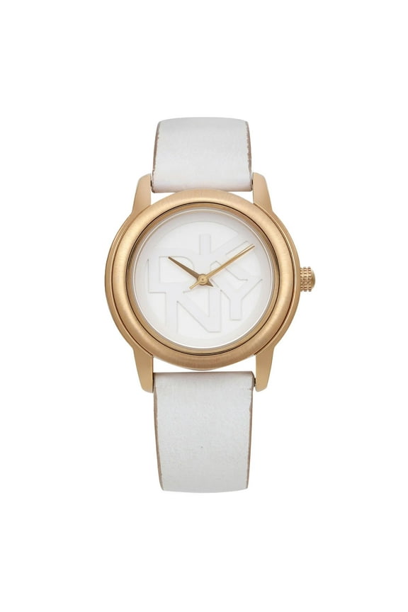 Pre-Owned DKNY Rose 38mm Steel Ladies White Dial Quartz Watch NY8827 (Good)