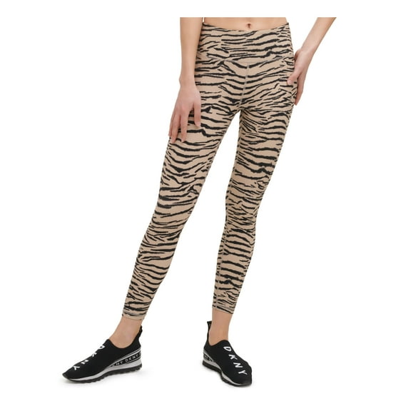 DKNY SPORT Womens Beige Stretch Active Wear Leggings XS