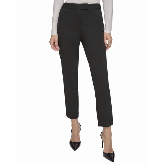 DKNY womens Foundation Slim Pant, 12