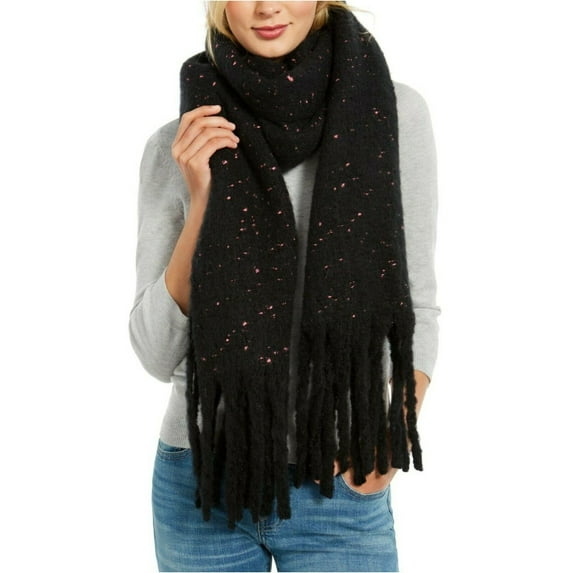 DKNY Speckled Scarf Black and Pink