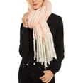 thumbnail image 1 of DKNY Women's Scarves Pop-Neon Speckled Scarf Wrap Fringe Edge Orange One Sz $58, 1 of 5