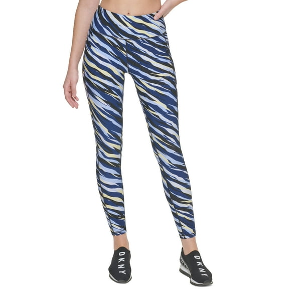 DKNY Sport Printed High Waist 7/8 Leggings Hydrangea Heatwave XS