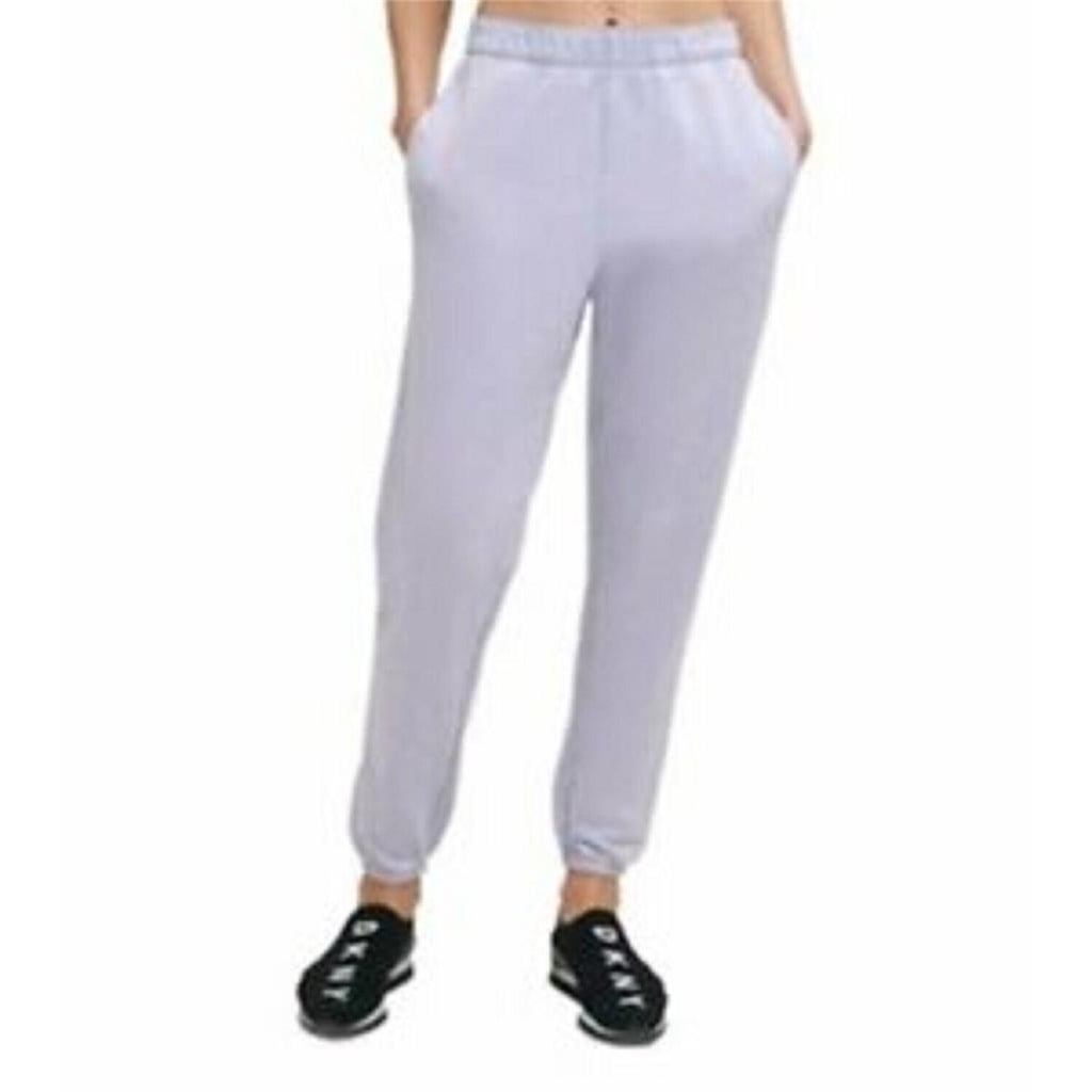 DKNY Women's Zippered Pocketed Straight Leg Pants Purple Size 14
