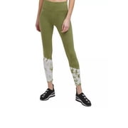 DKNY Sport Womens Tie-Dyed-Hem 7/8 Leggings Green Size Small