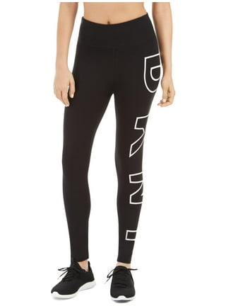 DKNY Sport Women's High-Rise Activewear Gym Leggings, Black, Size