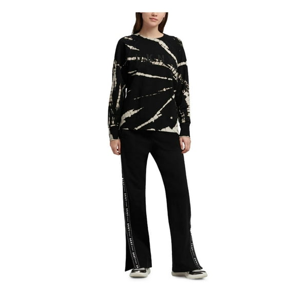 DKNY Sport Womens Logo Tie-Dye Sweatshirt